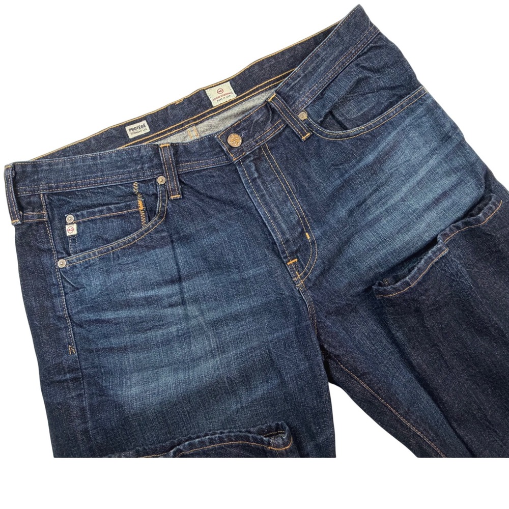 AG Adriano Goldschmied Protege Straight Leg Jeans Mens 36 Dark Wash Made in USA